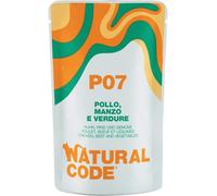 Natural Code Buste in Acqua di Cottura alimento complementare 70 gr: P07 - Pollo, Manzo e Verdure