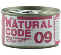 natural line srl Natural Code Gatto Lattina (09) Adulto Tonno & Gamberetti 85 Gr