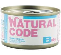 natural line srl Natural Code Gatto Lattina Kitten Baby Tonno & Pollo 85 Gr