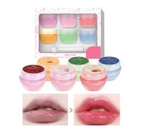 Natural Lip Balm, Plant-Based Lip Moisturizer, Nourishing Lip Balm Set, Hydrating Lip Care, Lip Moisturizer for Women, Travel Lip Balm Set, 6-Piece Lip Care, Lip Balm for Everyday Use