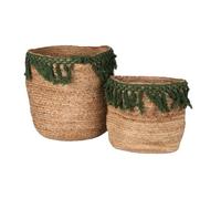 NATURAL LIVING "CESTINO JUTA" NATURALE E INTRECCIO X2PZ H25CM E H30CM