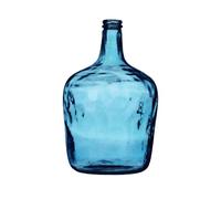 NATURAL LIVING LADY JEANNE 10L VASO DI ZAFFIRO IN VETRO RICICLATO D24,5CM X H40CM