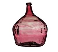 NATURAL LIVING" LADY JEANNE 16L VASO RUBI IN VETRO RICICLATO DIAM 29CM X H42CM