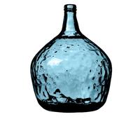 NATURAL LIVING LADY JEANNE 16L VASO ZAFFIRO IN VETRO RICICLATO D29CM X H42CM