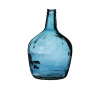 NATURAL LIVING LADY JEANNE 4L VASO DI ZAFFIRO IN VETRO RICICLATO D19CM X H31CM