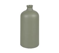 Natural Living - Vaso Sarah 7 l, in vetro, riciclo, D19 x 42 cm, colore: Oliva