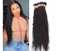 Natural Look, Easy to Wear and Style, Fasci di capelli umani ricci crespi Fasci di capelli umani ricci da 8-40 pollici Fasci di capelli remy brasiliani ricci naturali Estensioni di capelli umani a dop