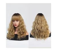 Natural Looking & Comfortable | Long Lasting Quali Parrucche rosso scuro for donna Parrucca ondulata bordeaux con frangia Parrucca sintetica colorata Ombre rossa for la festa quotidiana transform Your