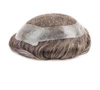 Natural Looking Hairpiece for Men, Parrucca for uomo Capelli umani Protesi capillare maschile Pizzo svizzero Australia Parrucca for uomo Parrucca 8x10" Protesi for capelli maschile Sistema di capelli