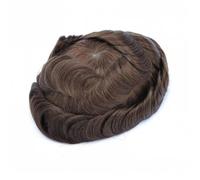 Natural Looking Hairpiece for Men, Parrucchino for capelli lunghi da uomo 14/16/18/20" Posticci for uomo Attaccatura dei capelli naturale Pizzo e base in Pu Sistema di capelli umani Protesi for capell