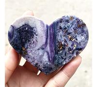 Natural Magic Nature Lace Fluorite Heart Stones and s Love Hearts Home Decor raccolta domiciliare (Color : 100-150g, Size : 10pcs)
