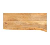 Natural Mango Wood Table Top 80 x 30 x 2,5 cm - Solid Surface for Dining, ristorante, Living Room, Office Furniture - Stylish Tabletop, Perfect for Home Decor
