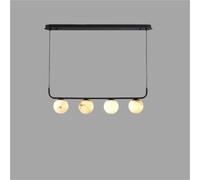 Natural Marble Ball Pendant Lamp G9 Bulb Black Metal Wire Adjustable For Dining Room Kitchen Bedroom Parlor Stone Lighting