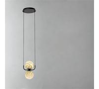 Natural Marble Ball Pendant Lamp G9 Bulb Black Metal Wire Adjustable For Dining Room Kitchen Bedroom Parlor Stone Lighting