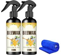 Natural Micro-Molecularized Beeswax Spray,Bees Wax Furniture Polish And Cleaner,Multipurpose Natural Beewax Wood Polish and Cleaner for Furniture Care (2 pcs)