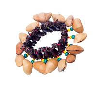 Natural Nutshell Campane Palmare Strumento Unico Elastico Handbell Accessorio Musicale Adatto Per L'insegnamento Musicale In Legno Di Noce Percussioni A Mano