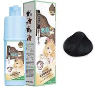 Natural Plant Extract Bubble Hair Dye, Instant Plant Bubble Hair Dye, Plant Bubble Hair Dye Conditioner,Bubble Dye Hair and Hair Care 2 in 1, 230ml. (natural black)