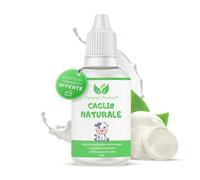 Natural Probio® Caglio Liquido di Vitello 50ml per Formaggio Artigianale | Dosaggio Preciso, Alta Concentrazione 1:10000 U, Alta Resa 250-500L | Fascelle e Formaggi | Prodotto in Italia