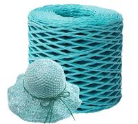 Natural Raffia Yarn - Eco Conscious Decoration String, Multipurpose Weaving Twine Style - High Tensile Strength Fiber, Soft Flexible, for Toy Making & Bouquet Binding