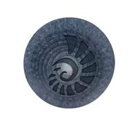 Natural Sound Percussion Tamburo Acciaio Percussioni Drum Steel Lingua Tonale Slit con Anelli Concentrici Suono Risonante Costruzione Robusta Adatto, 12 Pollici, style to 1