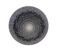 Natural Sound Percussion Tamburo Acciaio Percussioni Drum Steel Lingua Tonale Slit con Anelli Concentrici Suono Risonante Costruzione Robusta Adatto, 12 Pollici, style to 4