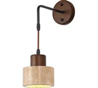 Natural Stone Wall, Marble Wall Lamp, Mid Century Wall Mount Light Fixture, Vintage Industrial