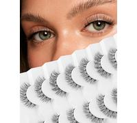 Natural That Look Like Extensions Strip Natural Look Thin Band Ciglia 13 mm Cat Eye Ciglia finte Foxy Eye 12 mm 7 paia S10