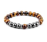 Natural Tiger Eye Beads for Women Health Care Hematite Stretch Bracelets Men Charm Charm Men