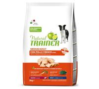 Natural Trainer Medium Adult con Pollo fresco, Riso e Aloe vera per cane - 3 kg