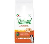 Natural Trainer Adult Medium con Pollo Fresco e riso - 12 kg - Confezione da 2 pezzi - Croccantini per cani - 1° ORDINE? scegli lo sconto BZR5 / BZR20 + 200 punti fedeltà