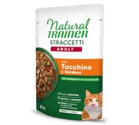 Natural Trainer Cat Adult Straccetti Tacchino e Verdure 85 g