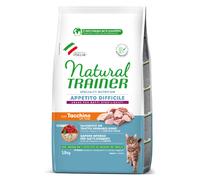 Natural Trainer Cibo per Gatti Adulti Appetito Difficile con Tacchino - 1,5kg