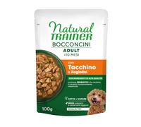 Natural Trainer Bocconcini Adult Small & Toy in Salsa - 24 x 100 g Tacchino e Fagiolini