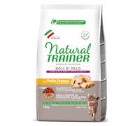 Natural Trainer Specialty Nutrition Boli di pelo Adult con Pollo Fresco 1,5 kg - Croccantini per gatti - 1° ORDINE? scegli lo sconto BZR5 / BZR20 + 200 punti fedeltà