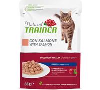 Natural Trainer Cat Adult con Salmone Bocconcini in Salsa Busta 85 g