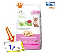 Natural Trainer Cat Kitten Pollo Cibo Secco Gatti 300 Gr/1,5 Kg