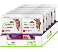 NATURAL TRAINER ADULT STERILISED BOCCONCINI IN SALSA CON MANZO 85 GR.