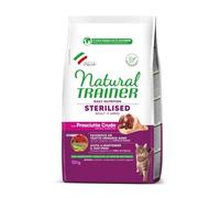 Natural Trainer Cat Sterilised Prosciutto Crudo 10 kg - Crocchette per Gatti