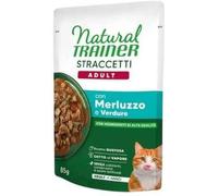 Natural Trainer Cat Straccetti Adult Merluzzo e Verdure 85 g