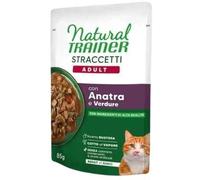 Natural Trainer Cat Straccetti Sterilizzato Anatra e Verdure 85 g