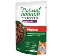 Natural Trainer Straccetti Adult Sterilised in Salsa 24 x 85 g - Manzo