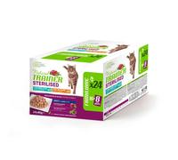 Natural Trainer Cibo Umido Gatti Sterilizzati Multipack Due Gusti - 12/24 x85 gr