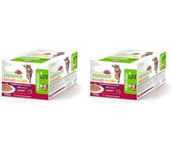 Natural Trainer Cibo Umido per Gatti Adulti - Multipack Pollo & Salmone - 24 x 85 g (Confezione da 2)