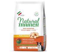 Natural Trainer Medium Adult con Pollo fresco 3 kg - Croccantini per cani - 1° ORDINE? scegli lo sconto BZR5 / BZR20 + 200 punti fedeltà