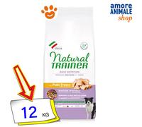 Natural Trainer Dog Mature Medium Pollo Cibo Secco Cani 12 Kg