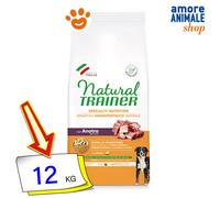 Natural Trainer Dog Sensitive No Gluten Adult Medium Maxi Anatra Cani 12 Kg