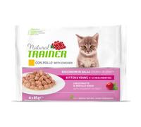Natural Trainer Flowpack Kitten & Young (4 x 85 gr) - Pollo Fresco - 1° ORDINE? scegli lo sconto BZR5 / BZR20 + 200 punti fedeltà