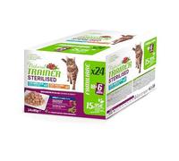 Natural Trainer gatto bustine tacchino merluzzo multipack 24 pz umido gatti
