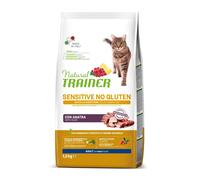 Natural Trainer Gatto Sensitive No Gluten Anatra 1,5 kg Crocchette Gatti