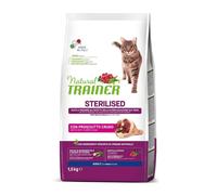 Natural Trainer gatto sterilizzato con prosciutto 1,5/3/10 kg crocchette gatti